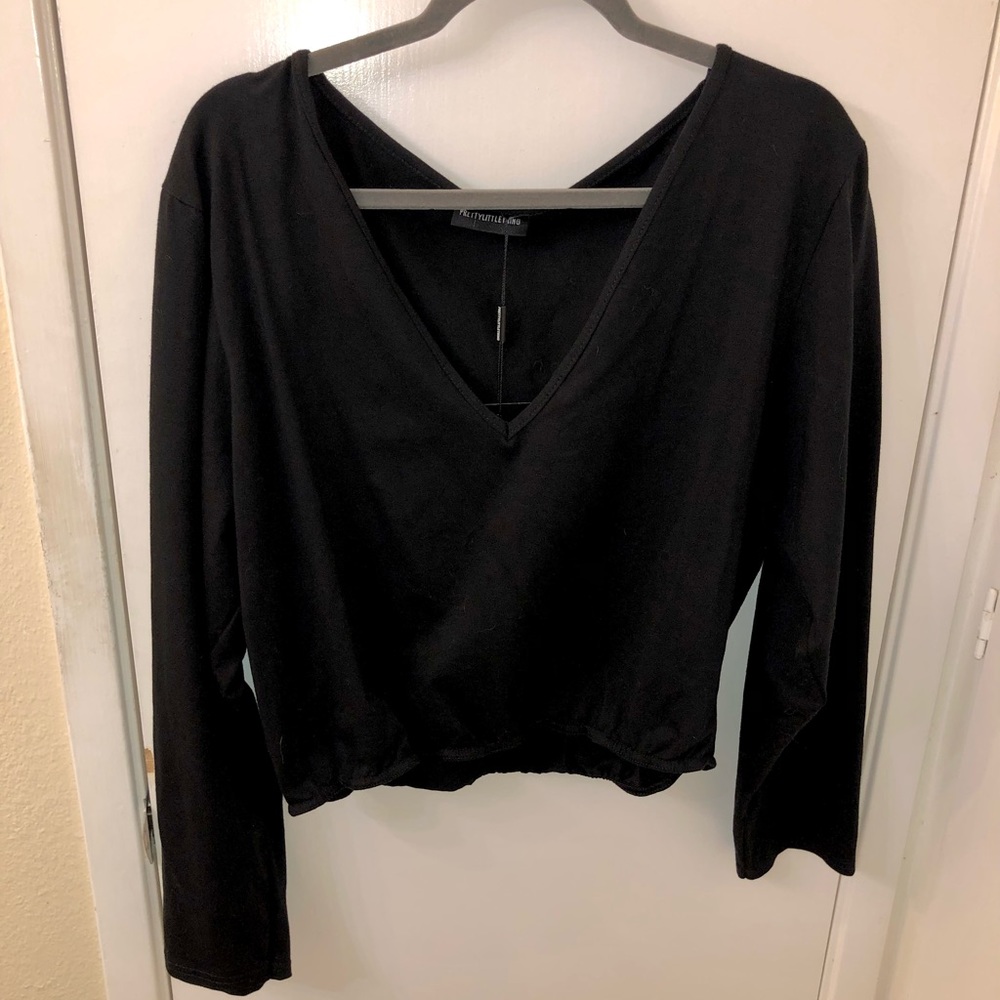 Long sleeve crop top